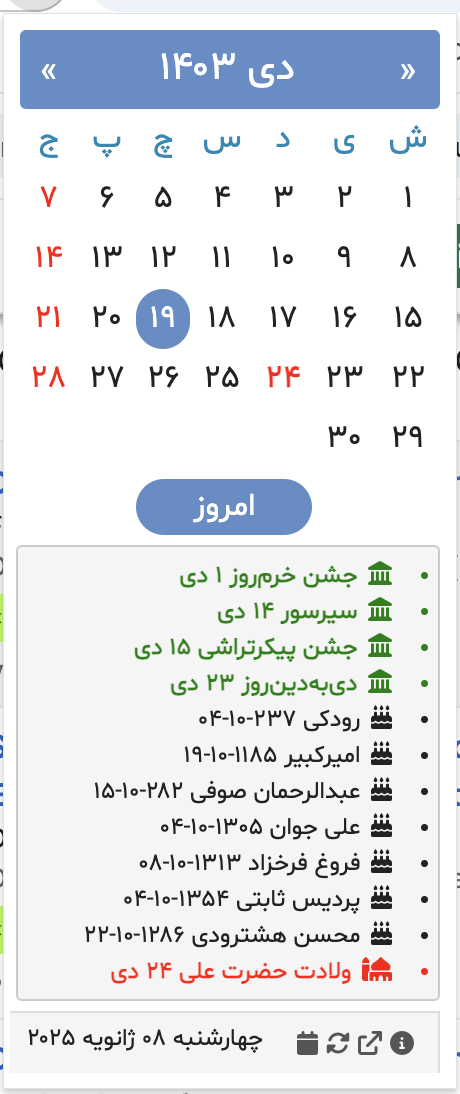 مناسبتها