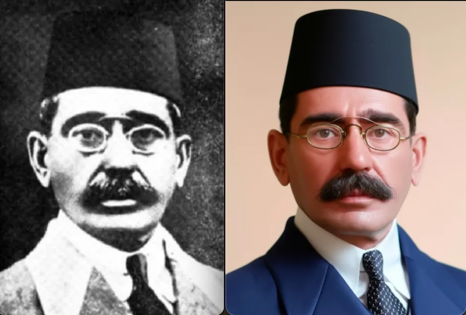 Before and After Image Restoration Example